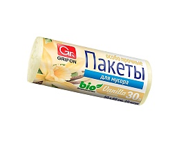 Мешки для мусора 30 л, ароматизированные, Ваниль, бежевые, в рулоне 20 шт., ПНД, 9 мкм, 560х530 мм, GRIFON Aroma, 101-020 V в Кропоткине Мешки для мусора 30 л, ароматизированные, Ваниль, бежевые, в рулоне 20 шт., ПНД, 9 мкм, 560х530 мм, GRIFON Aroma, 101-020 V в Кропоткине