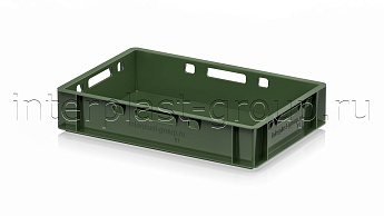 Ящик для мяса и колбасных изделий Е-1 зеленый в Кропоткине Ящик для мяса и колбасных изделий Е-1 зеленый в Кропоткине