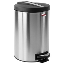 Ведро-контейнер для мусора (урна) с педалью LAIMA Modern, 12 л, матовое, нержавеющая сталь, со съемным внутренним ведром в Кропоткине