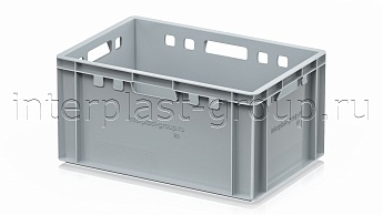 Ящик для мяса и колбасных изделий Е-3 серый в Кропоткине Ящик для мяса и колбасных изделий Е-3 серый в Кропоткине