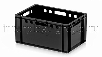 Ящик для мяса и колбасных изделий Е-3 черный в Кропоткине Ящик для мяса и колбасных изделий Е-3 черный в Кропоткине