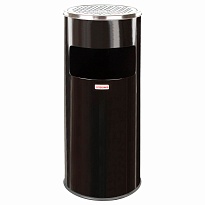 Урна с пепельницей 27 л, нержавеющая сталь, черная, LAIMA PROFESSIONAL в Кропоткине Урна с пепельницей 27 л, нержавеющая сталь, черная, LAIMA PROFESSIONAL в Кропоткине