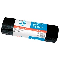 Мешки для мусора 240 л, черные, в рулоне 10 шт., ПВД 30 мкм, 1400х1120 мм, PACLAN Professional, 606336 в Кропоткине