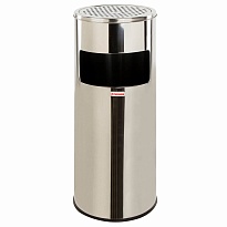 Урна с пепельницей 27 л, нержавеющая сталь, зеркальная, LAIMA PROFESSIONAL в Кропоткине