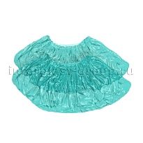 Бахилы бирюзовые 2000 шт (1000 пар), 16 мкм, однослойные, с одной резинкой, Эконом в Кропоткине