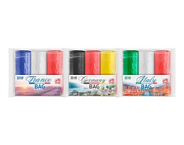 Мешки для мусора 30 л, ассорти, в рулоне 20 шт., ПНД, 9 мкм, 600х500 мм, GRIFON Триколор, 101-024 в Кропоткине Мешки для мусора 30 л, ассорти, в рулоне 20 шт., ПНД, 9 мкм, 600х500 мм, GRIFON Триколор, 101-024 в Кропоткине