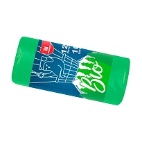 Мешки для мусора 120 л, биоразлагаемые, зеленые, рулон 10 шт., ПНД, 16 мкм, 1100х700 мм, БИО, МБ2158 (МНБ 120-10ж) в Кропоткине