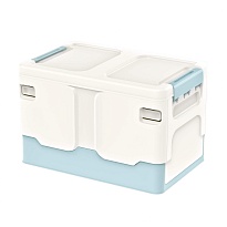Ящик пластиковый складной белый, дно голубое, 370х240х240 мм в Кропоткине