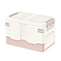 Ящик пластиковый складной белый, дно розовое, 370х240х240 мм в Кропоткине