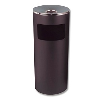 Урна металлическая с пепельницей, Титан, 29 л, черная, оцинкованная сталь в Кропоткине