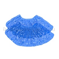 Бахилы голубые 2000 шт (1000 пар), 16 мкм, однослойные, с одной резинкой, Эконом в Кропоткине