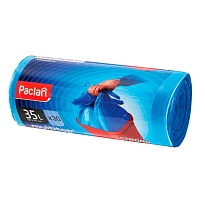 Мешки для мусора 35 л, с ушками, синие, в рулоне 30 шт., ПНД, 10,5 мкм, 640х500 мм, PACLAN Multitop, 600819 в Кропоткине Мешки для мусора 35 л, с ушками, синие, в рулоне 30 шт., ПНД, 10,5 мкм, 640х500 мм, PACLAN Multitop, 600819 в Кропоткине