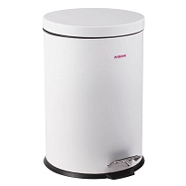 Ведро-контейнер для мусора (урна) с педалью LAIMA Classic, 12 л, белое, глянцевое, металл, со съемным внутренним ведром в Кропоткине Ведро-контейнер для мусора (урна) с педалью LAIMA Classic, 12 л, белое, глянцевое, металл, со съемным внутренним ведром в Кропоткине