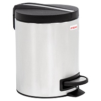 Ведро-контейнер для мусора (урна) с педалью LAIMA Modern, 5 л, матовое, нержавеющая сталь в Кропоткине Ведро-контейнер для мусора (урна) с педалью LAIMA Modern, 5 л, матовое, нержавеющая сталь в Кропоткине